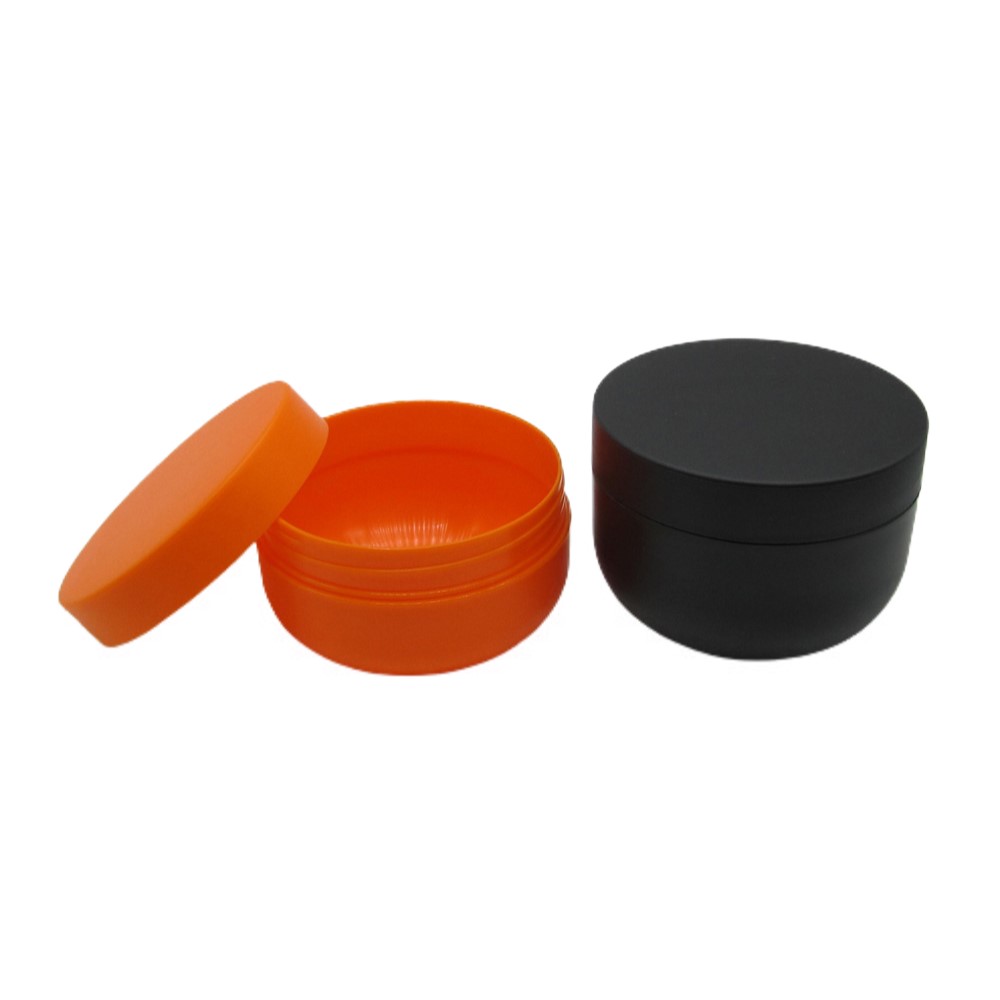 Empty Black Bowl Shape PP Plastic 8oz 250ml Body Butter Jars