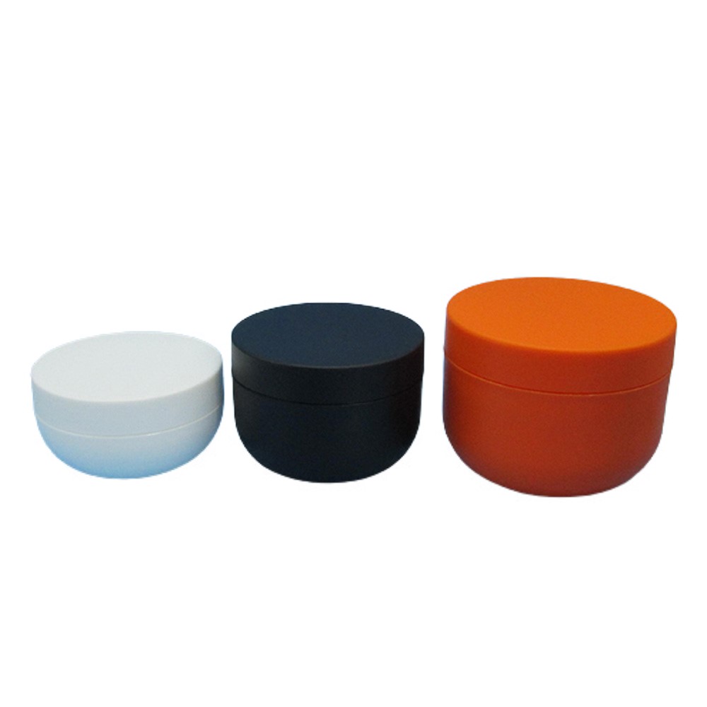 Empty Black Bowl Shape PP Plastic 8oz 250ml Body Butter Jars