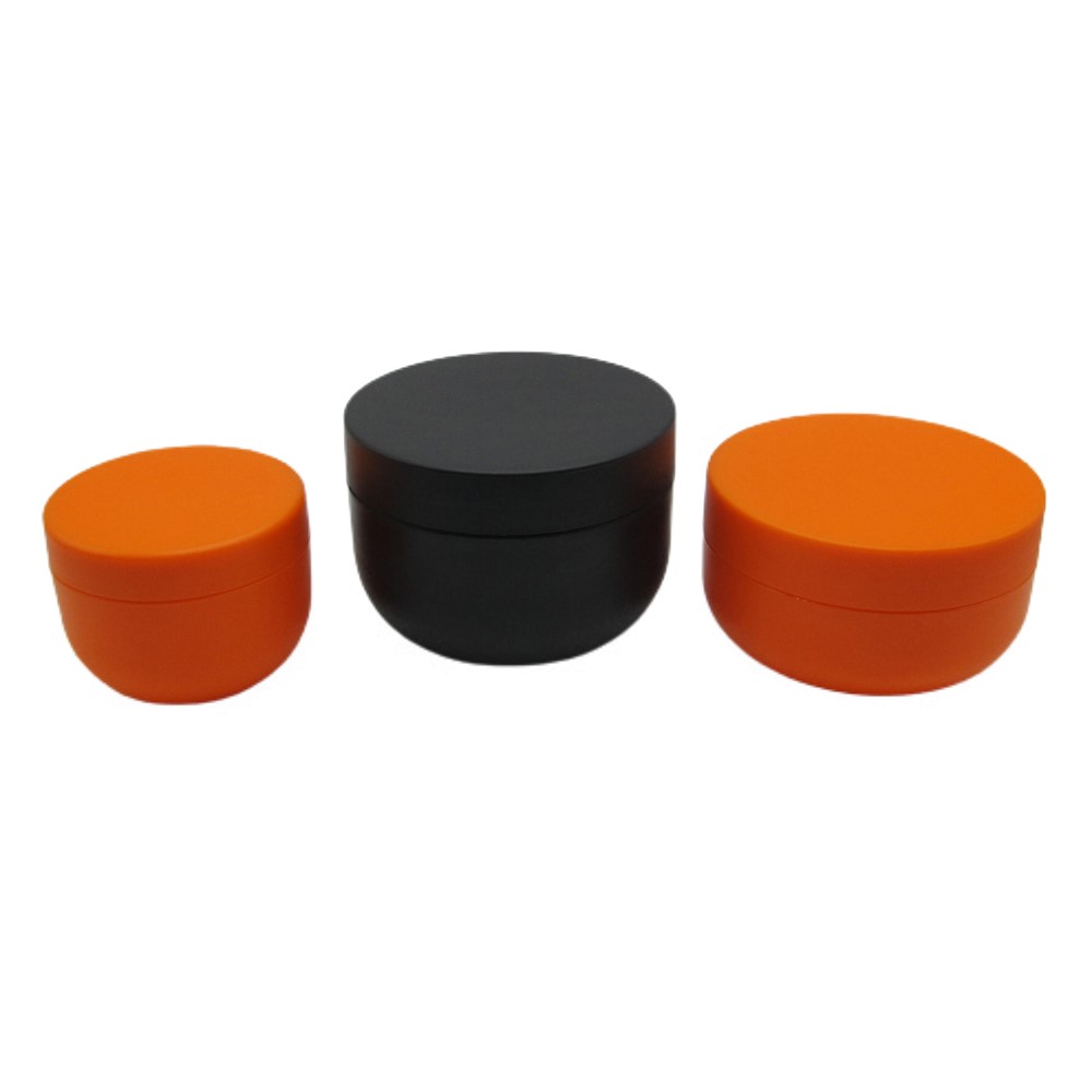 Empty Black Bowl Shape PP Plastic 8oz 250ml Body Butter Jars