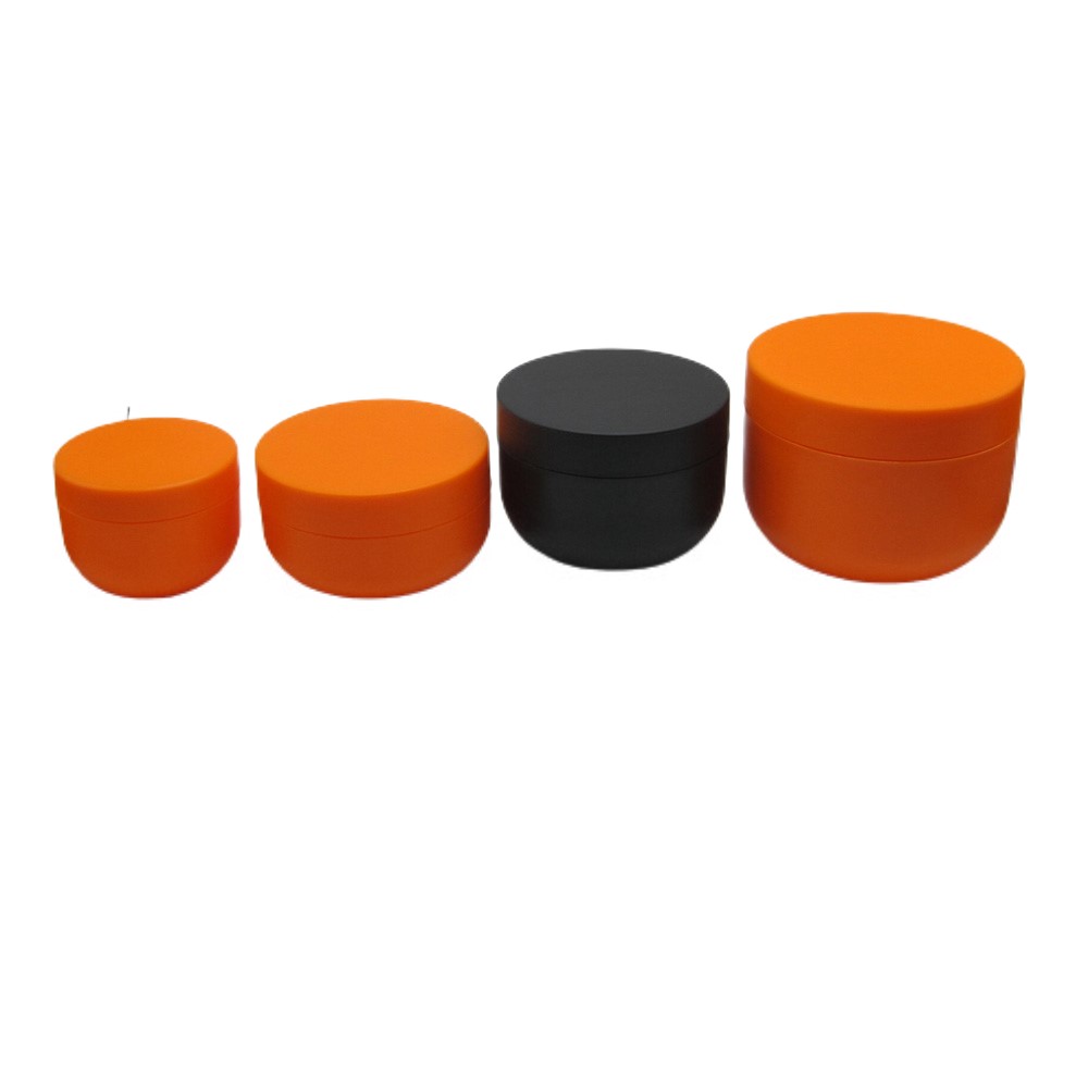 Empty Black Bowl Shape PP Plastic 8oz 250ml Body Butter Jars
