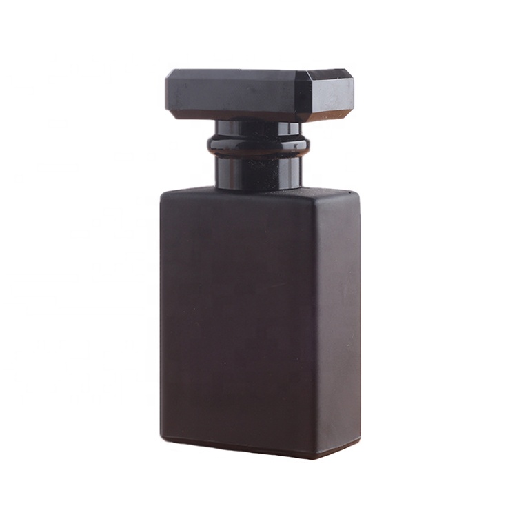 Empty Black/Clear Perfume Bottle 30ml 50ml Square Shape Car Perfume Bottle 50ml