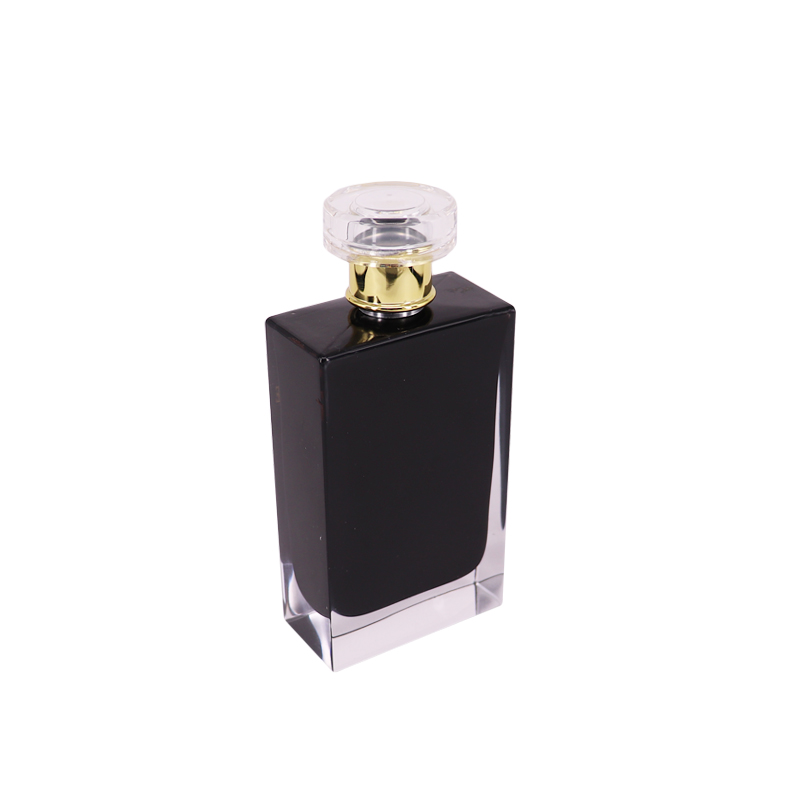 Empty Black/Clear Perfume Bottle 30ml 50ml Square Shape Car Perfume Bottle 50ml
