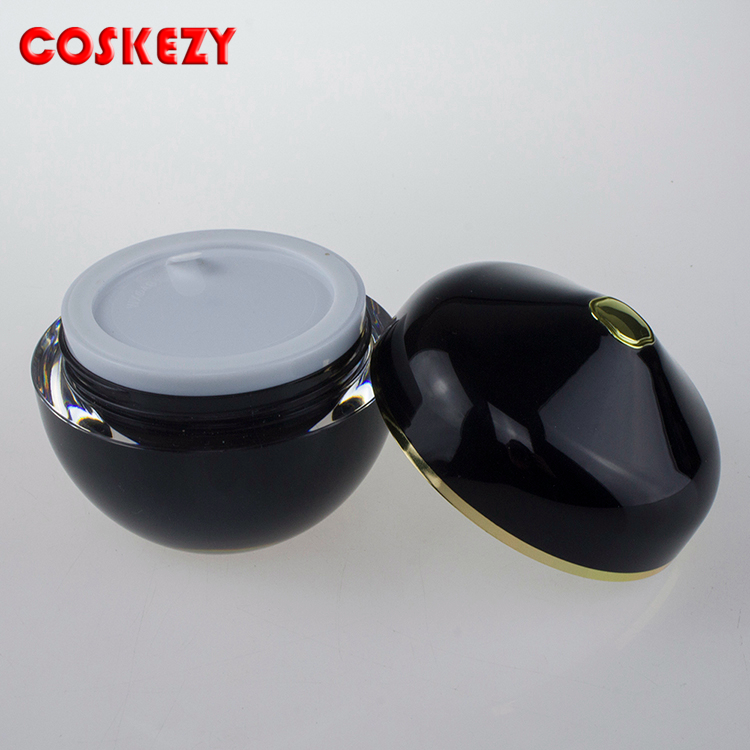 Empty Black Pink Blue Special 15ml 30ml 50ml Acrylic Cream Jar, Thick Wholesale Eco Friendly Double PP Cosmetic Jar