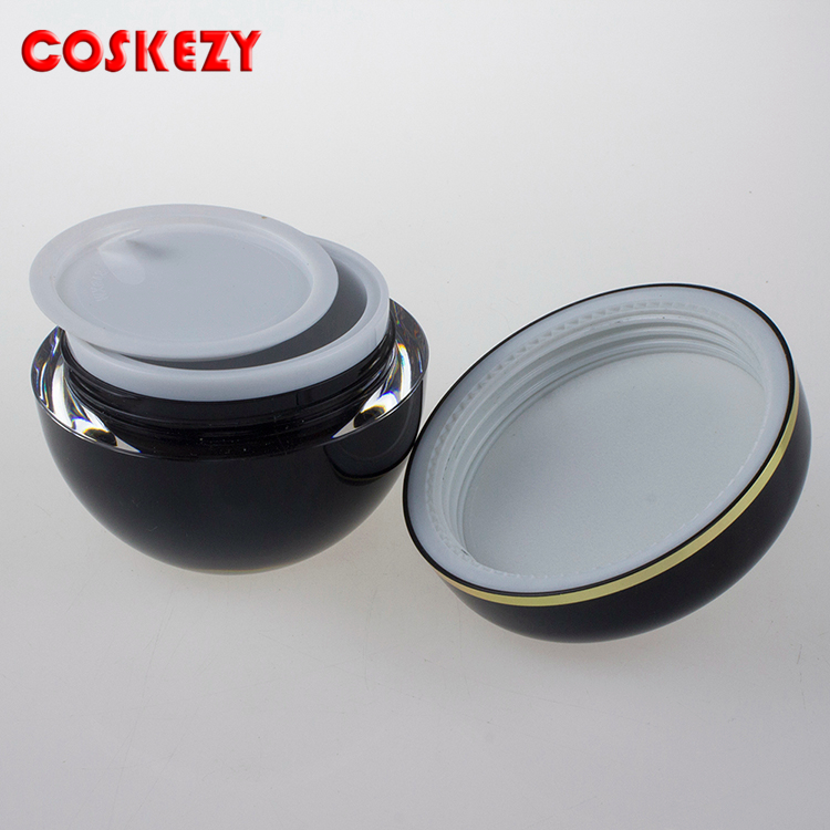 Empty Black Pink Blue Special 15ml 30ml 50ml Acrylic Cream Jar, Thick Wholesale Eco Friendly Double PP Cosmetic Jar