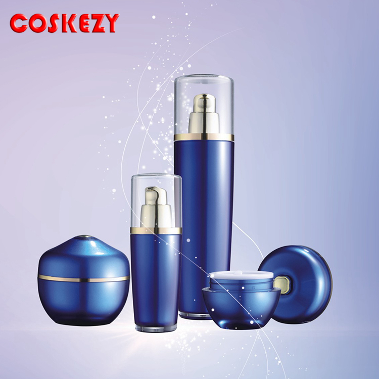 Empty Black Pink Blue Special 15ml 30ml 50ml Acrylic Cream Jar, Thick Wholesale Eco Friendly Double PP Cosmetic Jar