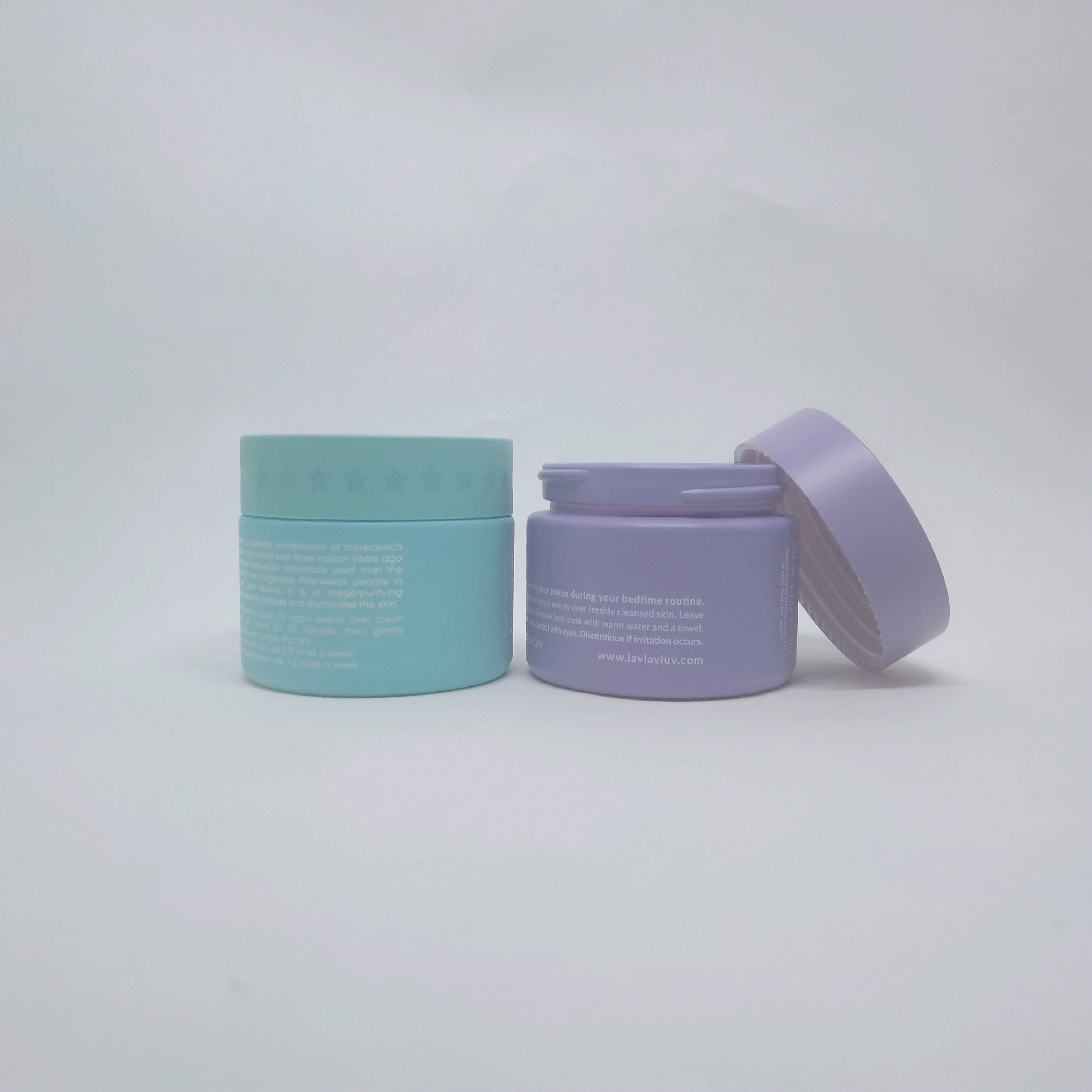 Empty Body Lip Scrub Body Lotion Packaging 50Ml White glass cosmetic jars