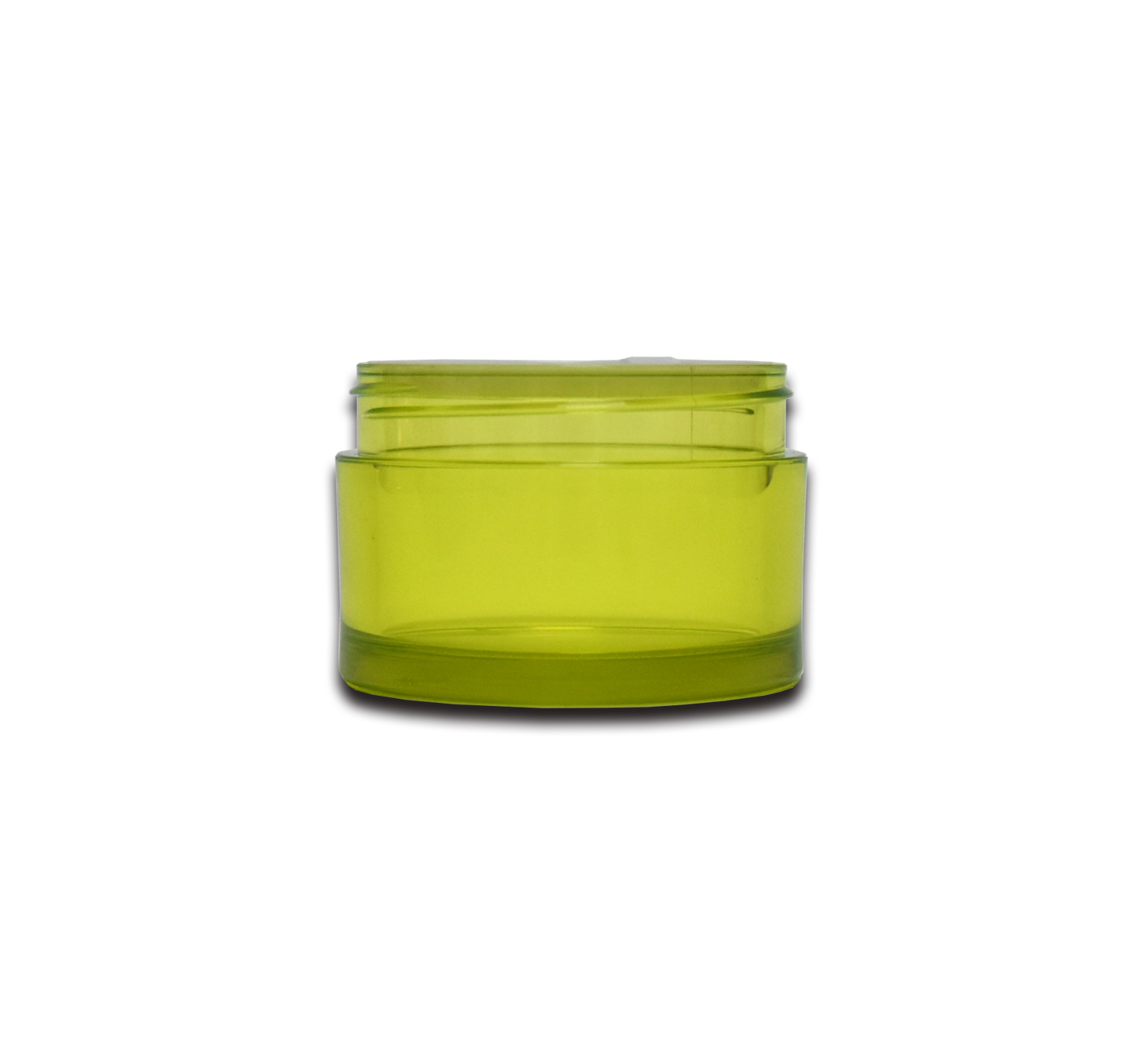 Empty Body Scrub PET Skincare Plastic Packaging Cream Jar 30g 45g with Black Screw Cap