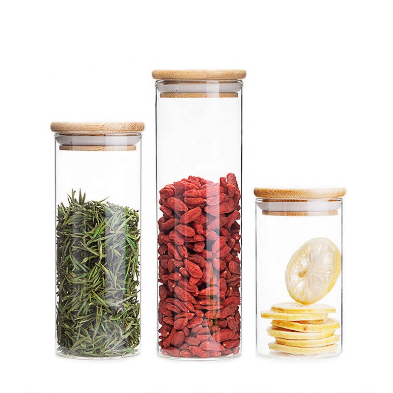 Empty Borosilicate Clear Food Coffee Storage Candy Cookie 350ml 370ml Glass Jar 500ml Air Tight