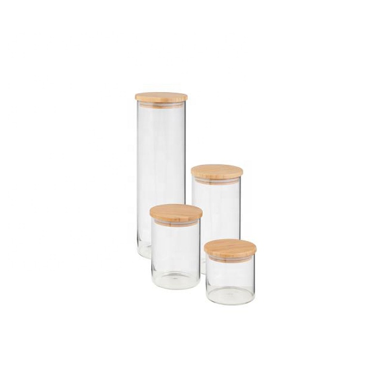 Empty Borosilicate Clear Food Coffee Storage Candy Cookie 350ml 370ml Glass Jar 500ml Air Tight