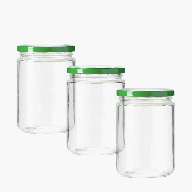Empty Borosilicate Clear Food Storage Candy Cookie Airtight Luxury Glass Jars With Lid