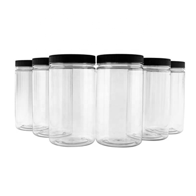 Empty Borosilicate Clear Food Storage Candy Cookie Airtight Luxury Glass Jars With Lid
