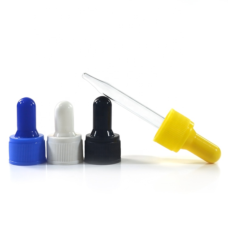 Empty CBD oil 30ml frosted clear amber green blue essential oil glass tincture bottle with bamboo glass eye dropper