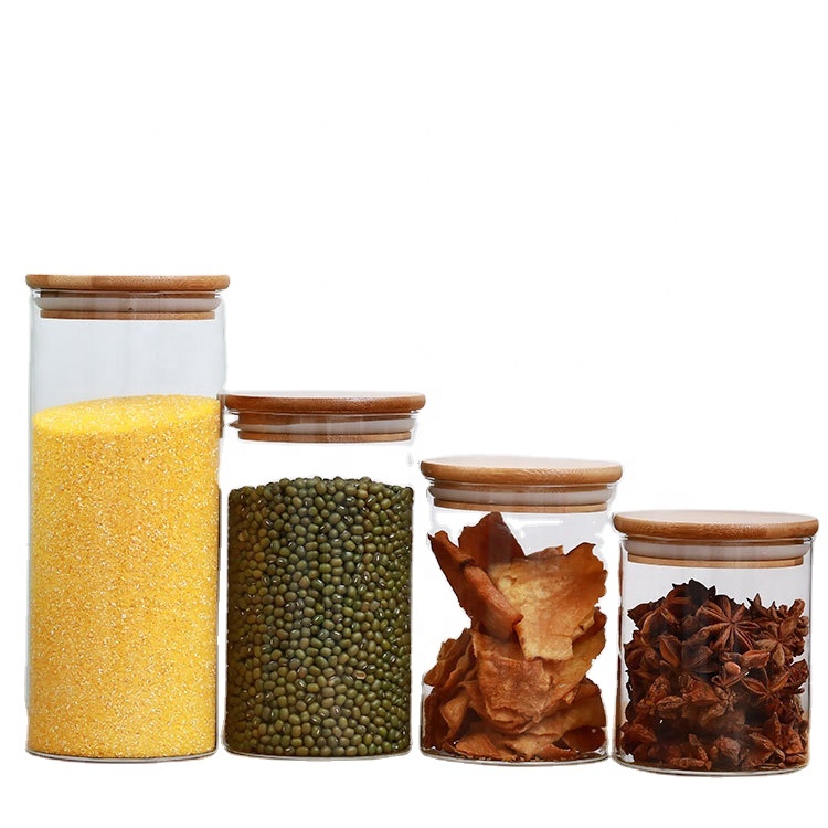 Empty Clear Coffee Borosilicate Food Candy Cookie Storage 40ml 50 Ml 70ml 80ml Glass Jar 60ml