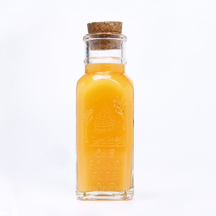 Empty Clear Muth Honey Glass Jars 4oz 8oz 16oz
