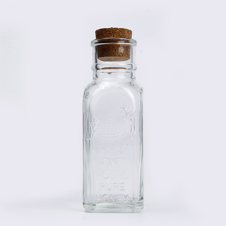 Empty Clear Muth Honey Glass Jars 4oz 8oz 16oz