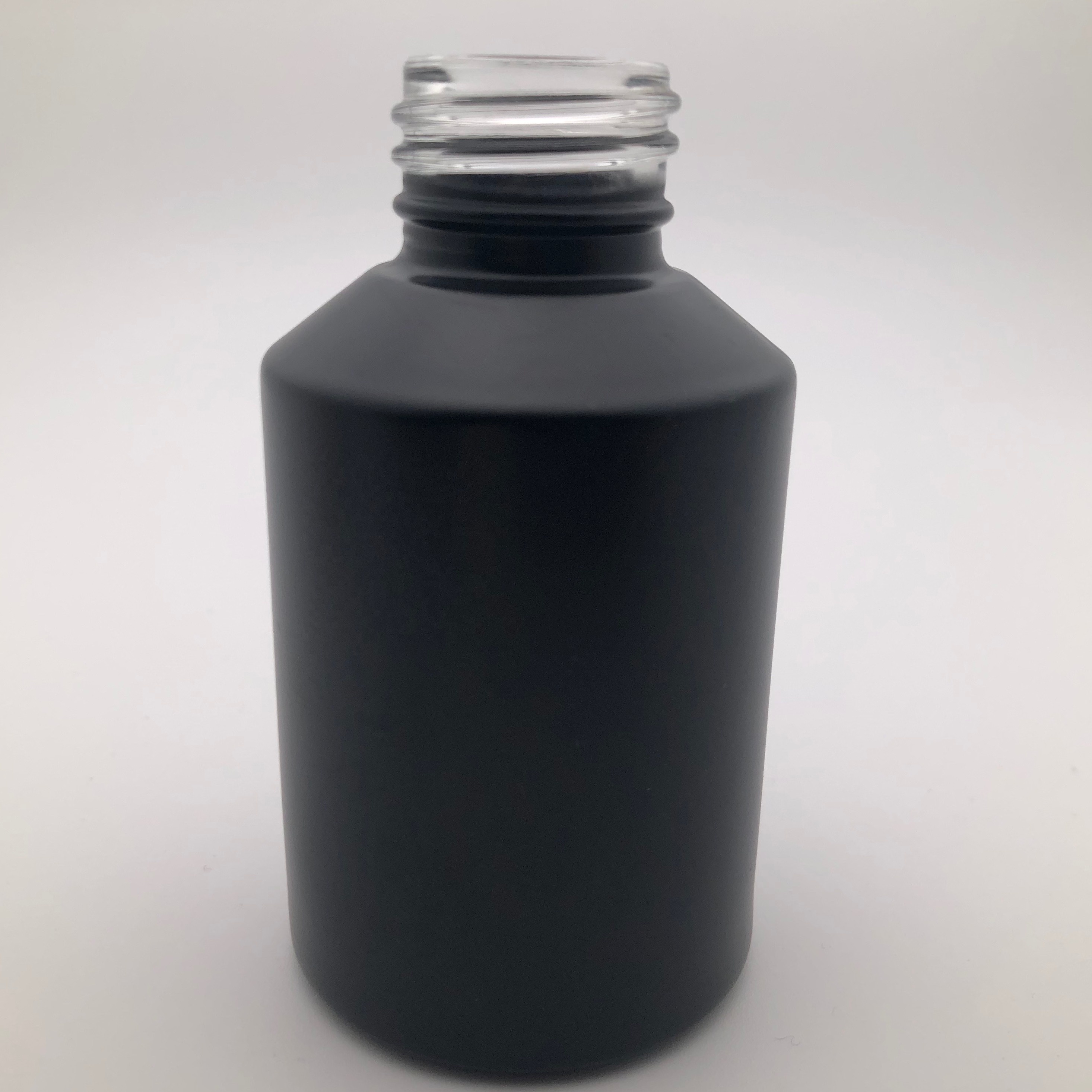 Empty Color Green Blue PInk Black Slant Glass Bottle