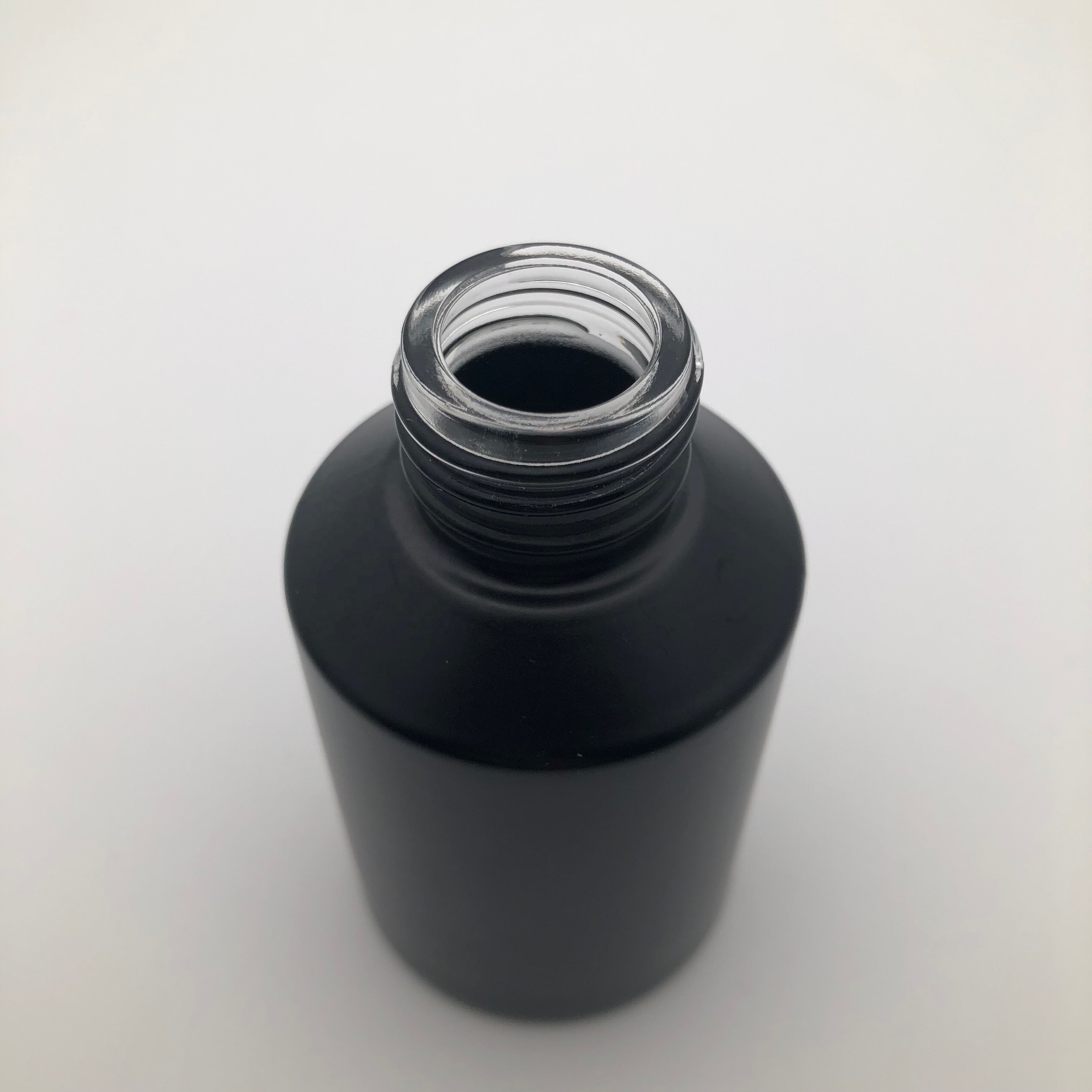 Empty Color Green Blue PInk Black Slant Glass Bottle