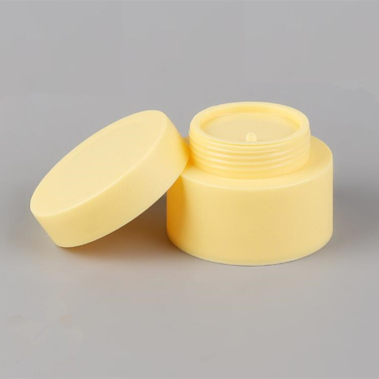 Empty Colorful Plastic PP Cosmetic Cream Jars 50g 50ml plastic jar with lid