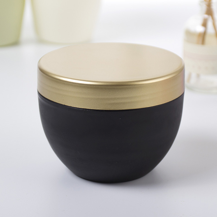 Empty Colorful jars cosmetic containers and packaging PP Plastic Cream Jar 250ml bowl shape with screw lids for body scrub