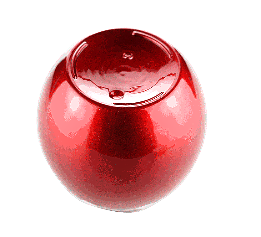 Empty Container Big Belly Round Cream Packaging Cosmetics 100g 120g Red Printing Glass Jar with Gold Cap