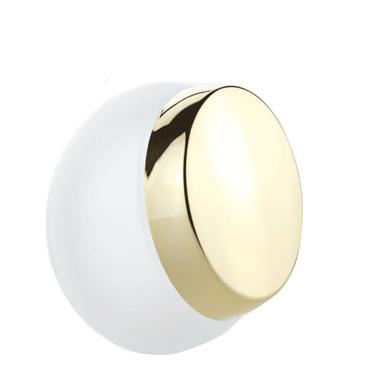 Empty Container Big Belly Round Cream Packaging Cosmetics 100g 120g Red Printing Glass Jar with Gold Cap