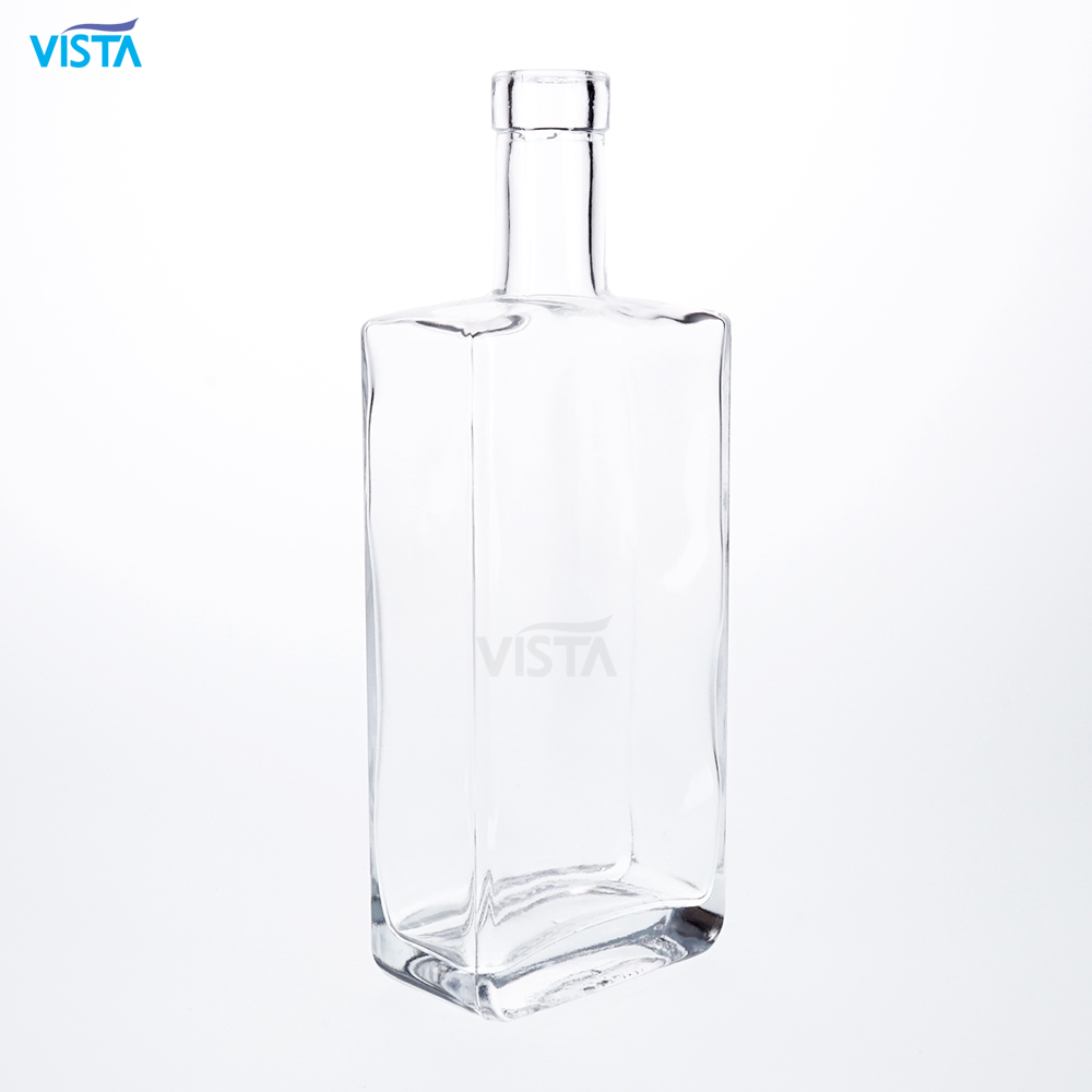 Empty Cork sealed vodka wine whisky glass bottles