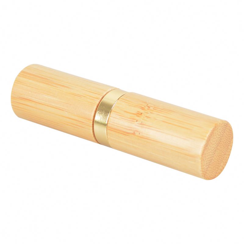 Empty Cosmetic Container Bamboo Lip Balm Tube With Good Price