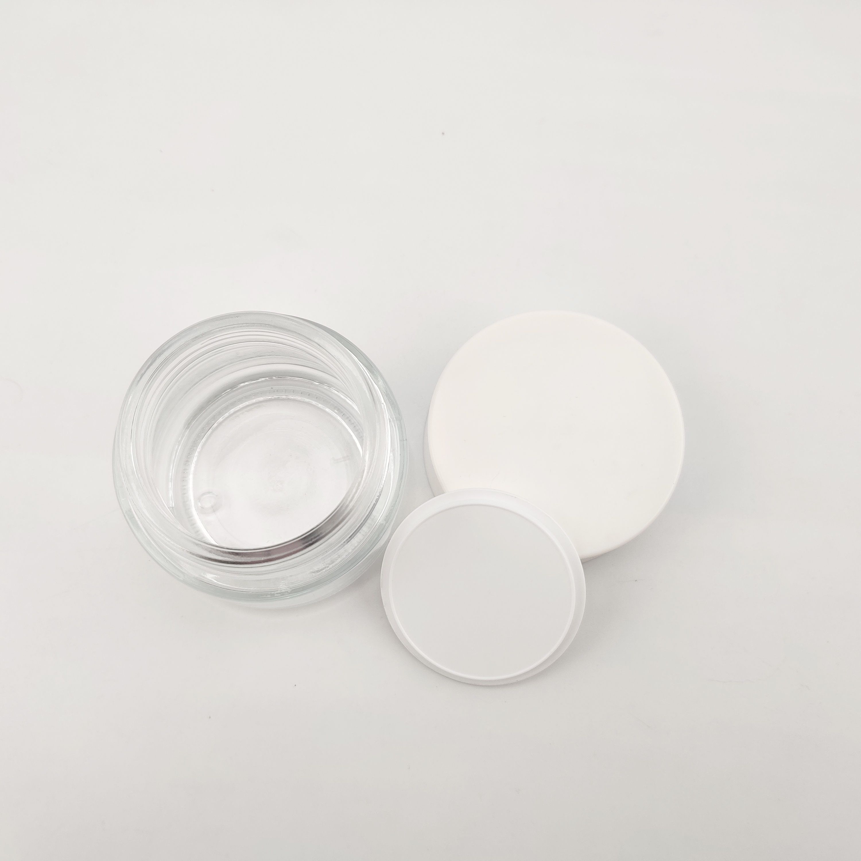 Empty Cosmetic Container Jars 100g Empty Frosted Glass Cream Jar