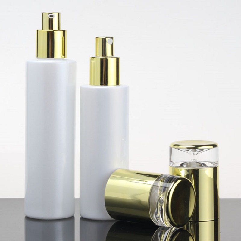 Empty Cosmetic Container Pearl White Lotion Pump Bottle Emulsion Refillable Bottle Glass Cream Jar 30g Spray Bottle 20ml-120ml