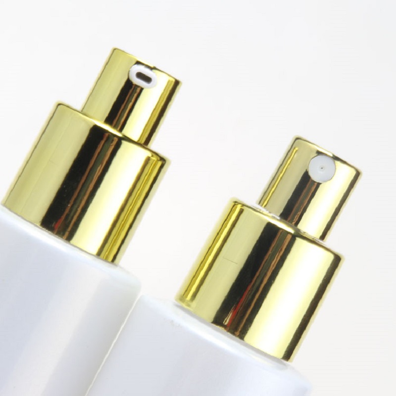 Empty Cosmetic Container Pearl White Lotion Pump Bottle Emulsion Refillable Bottle Glass Cream Jar 30g Spray Bottle 20ml-120ml