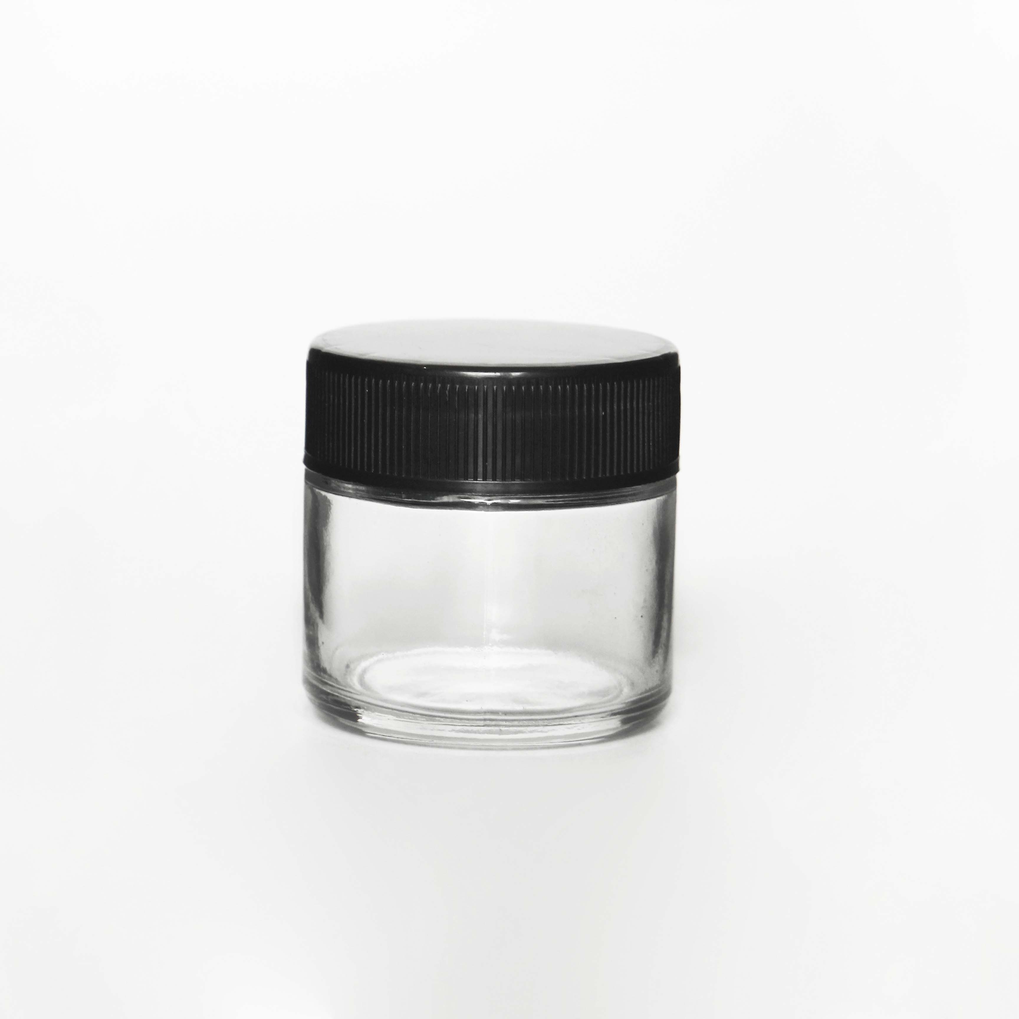 Empty Cosmetic Glass Jar Packing for beauty cream With Screw Lid