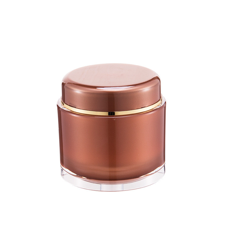 Empty Cosmetic Jar Bottle For Cream Face Cream Jar With Gold Lid Honey Round Cute Plastic Jar Pot Cream