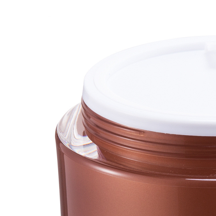 Empty Cosmetic Jar Bottle For Cream Face Cream Jar With Gold Lid Honey Round Cute Plastic Jar Pot Cream
