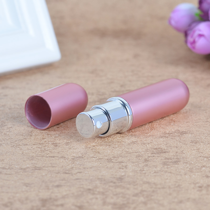 Empty Cosmetic Mini 3ml 6ml Double Round Travel-Sized Spray Atomizer Aluminum Perfume Bottles