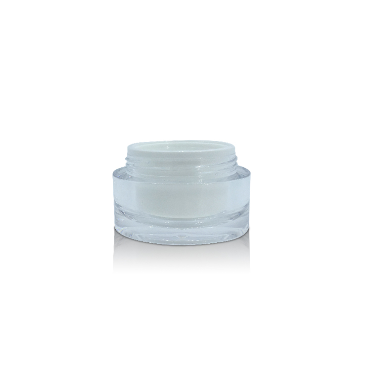 Empty Cosmetic Packaging Acrylic Double Wall Plastic Cream Lotion Container Jar 50g