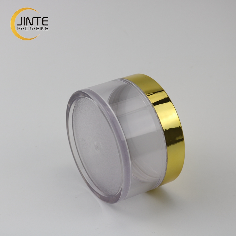 Empty Cosmetic Packaging Container and Eco-friendly Material PETG Clear Plastic Pomade Jar 150ml
