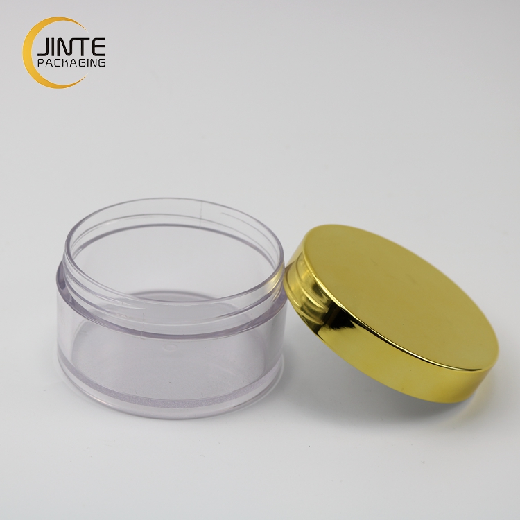 Empty Cosmetic Packaging Container and Eco-friendly Material PETG Clear Plastic Pomade Jar 150ml