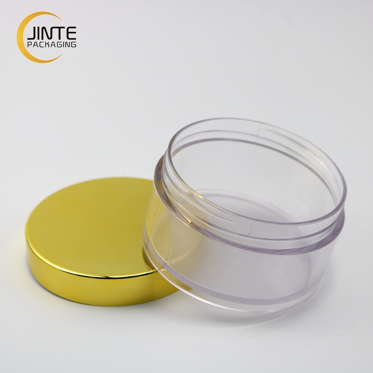 Empty Cosmetic Packaging Container and Eco-friendly Material PETG Clear Plastic Pomade Jar 150ml