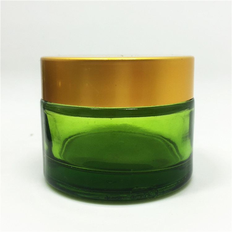 Empty Cosmetic packing black glass cosmetic cream jars 50g 60 ml
