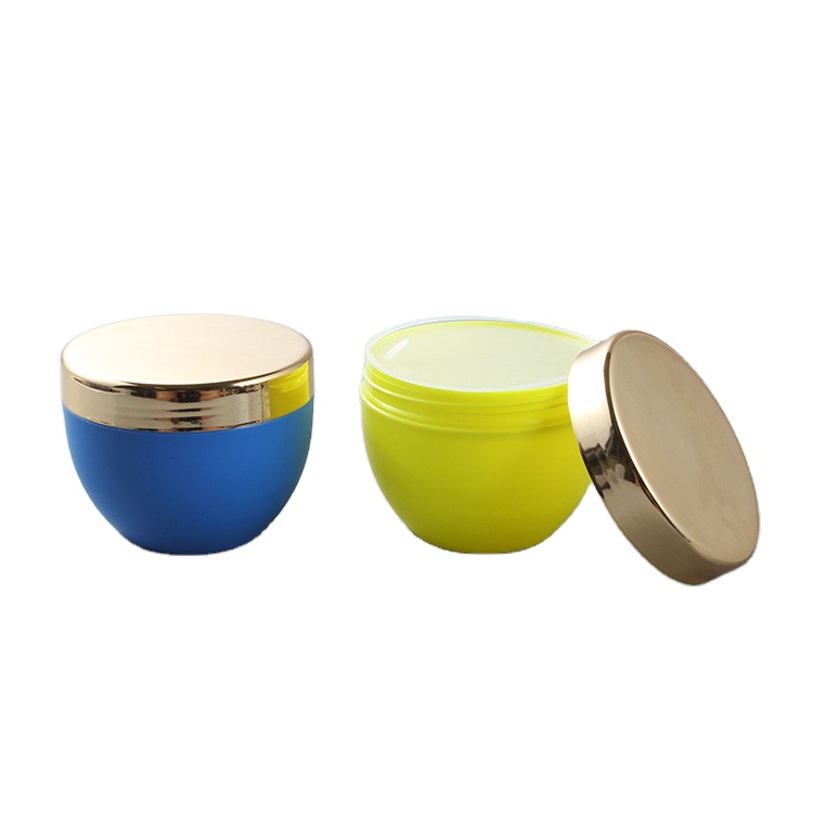 Empty Cream Containers Set Disposable Sample Cosmetic Cream Container 8 oz Cream Containers With Gold Lid