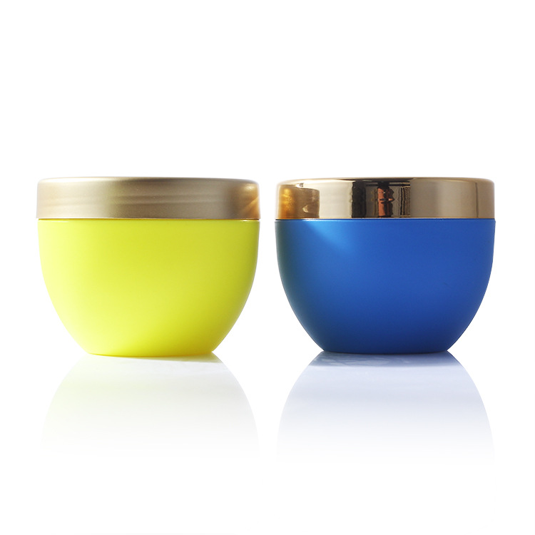 Empty Cream Containers Set Disposable Sample Cosmetic Cream Container 8 oz Cream Containers With Gold Lid