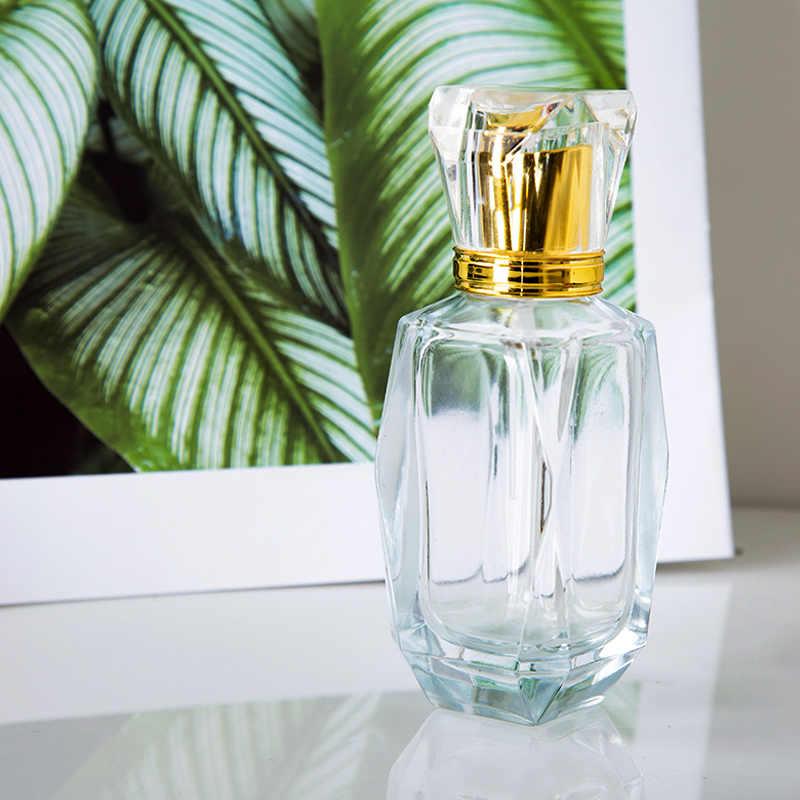 Empty Crystal Perfume Bottle 50ml Atomizer Perfume Bottle Luxury Glass Bottle Perfume Glass Custom