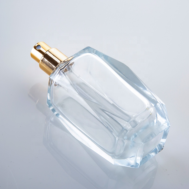 Empty Crystal Perfume Bottle 50ml Atomizer Perfume Bottle Luxury Glass Bottle Perfume Glass Custom