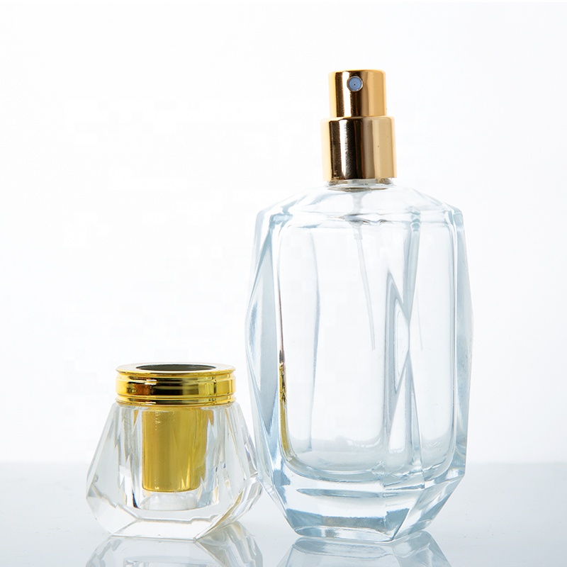 Empty Crystal Perfume Bottle 50ml Atomizer Perfume Bottle Luxury Glass Bottle Perfume Glass Custom