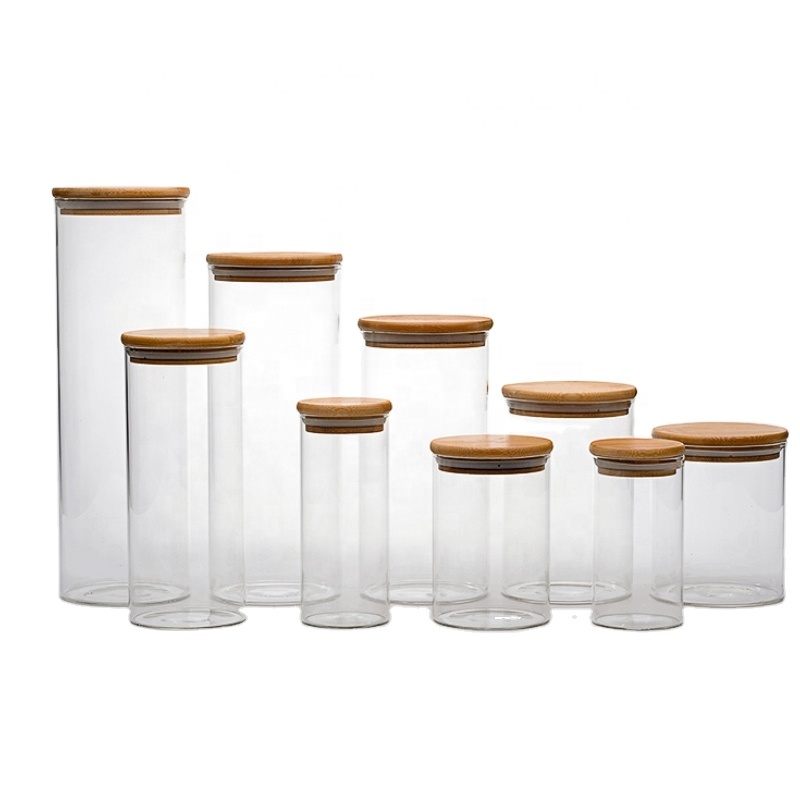 Empty Custom Clear Cookie  Bottle Food Storage Container  2oz 4oz 12oz 16oz  Glass Jar 8 Oz