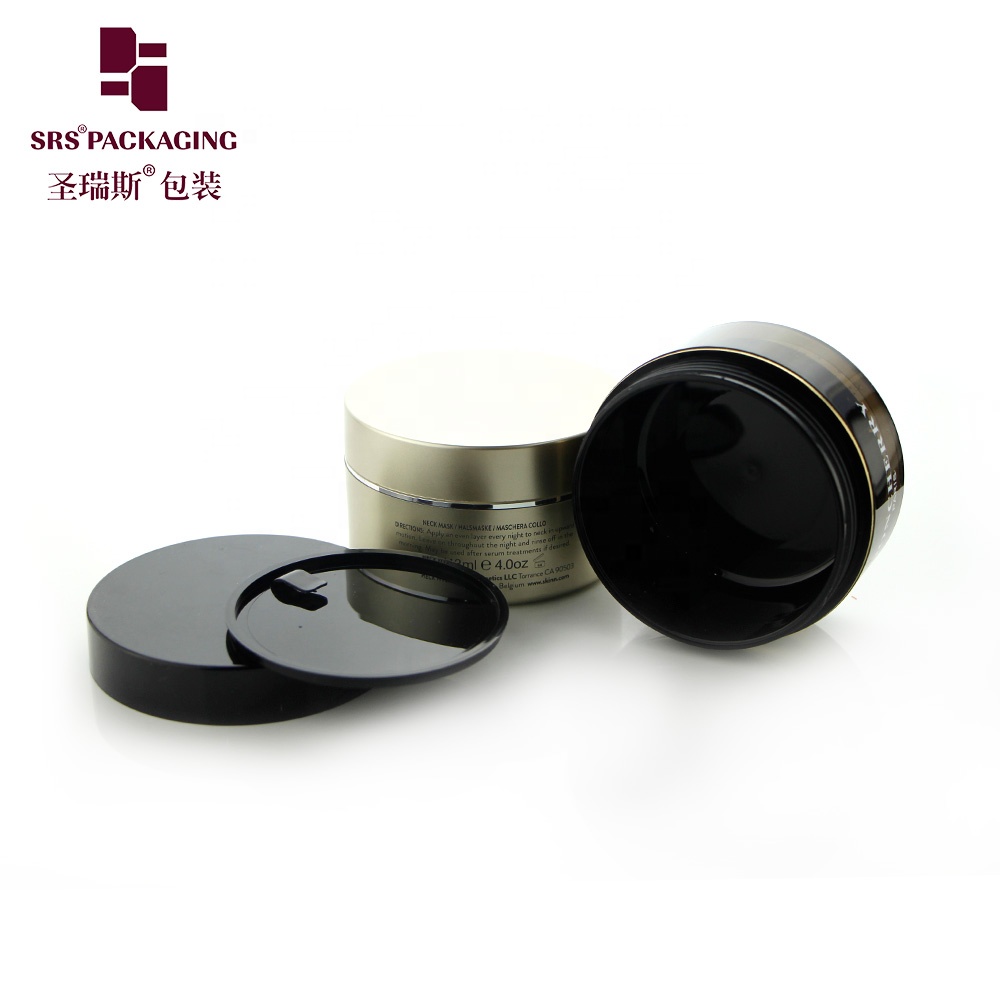 Empty Custom Double Wall 100ml 200ml 300ml 500ml AS Plastic Cosmetic Cream Jar