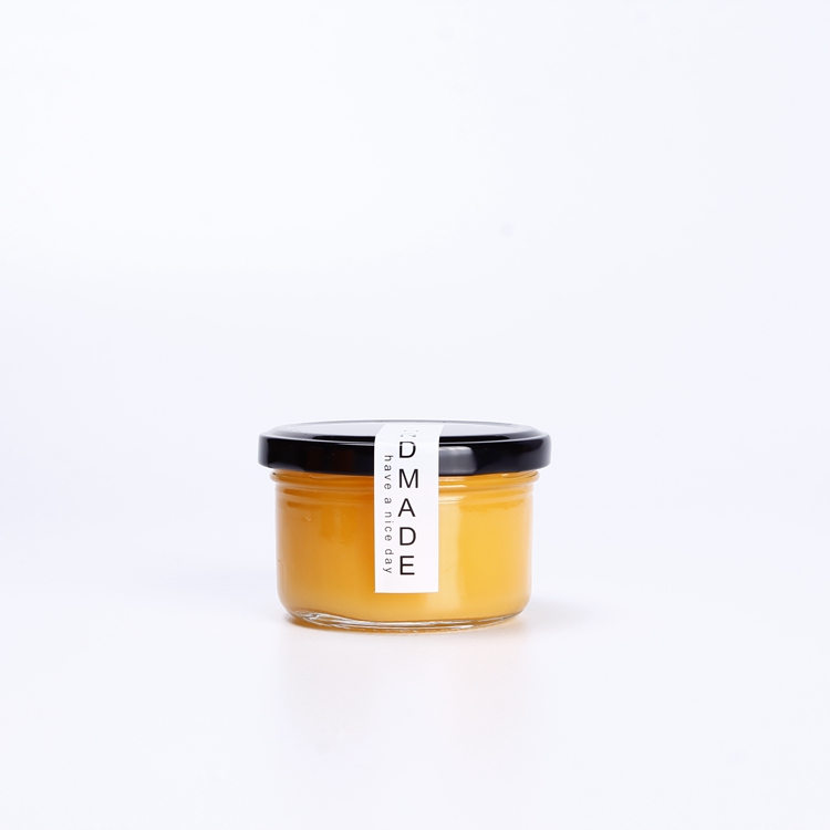 Empty Cylinder Glass Jar for Chicken Liver Pate 140ml Glass Jar Jam Jar with Lid