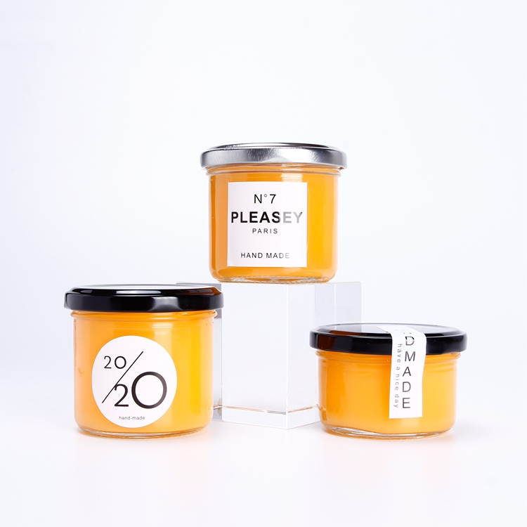 Empty Cylinder Glass Jar for Chicken Liver Pate 140ml Glass Jar Jam Jar with Lid