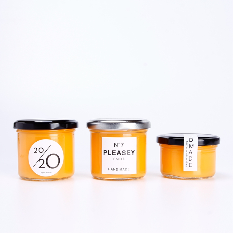 Empty Cylinder Glass Jar for Chicken Liver Pate 140ml Glass Jar Jam Jar with Lid