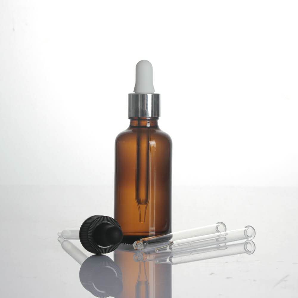 Empty DIN 18mm round green bule amber clear brown plastic bamboo cap 10 ml 15 ml 30 ml essence oil dropper bottle